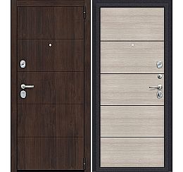 Дверь входная Porta S-3P 4/П50 Almon 28/Cappuccino Veralinga, 2 замка, с ночной задвижкой