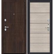 Дверь входная Porta S-3P 4/П50 Almon 28/Cappuccino Veralinga, 2 замка, с ночной задвижкой
