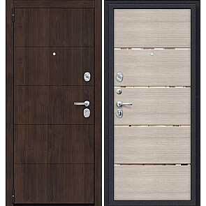 Дверь входная Porta S-3P 4/П50 IMP-6 Almon 28/Cappuccino Veralinga, 2 замка