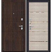Дверь входная Porta S-3P 4/П50 IMP-6 Almon 28/Cappuccino Veralinga, 2 замка, с ночной задвижкой