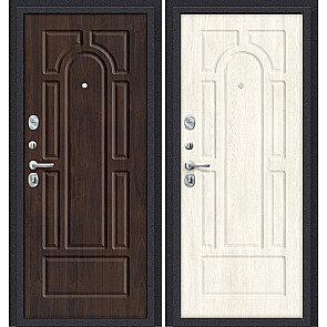 Дверь входная Porta S-3P 55.55 Almon 28/Nordic Oak, 2 замка, с ночной задвижкой