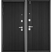 Дверь входная City Max PP  161/161 (чёрная фурнитура) Матовый черный/Матовый черный, 2 замка, с ночной задвижкой