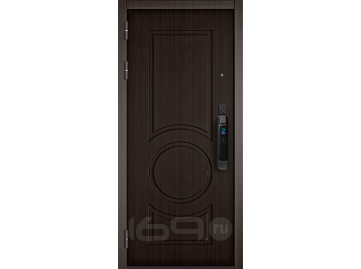 ДМ CITY MAX IQ PP Черный муар металлик/МДФ Шоколад ларче , 6 Сsmart/ МДФ Дуб коньяк 6 205*88 Левая