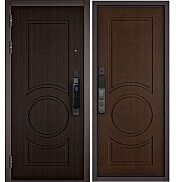 Дверь входная City Max IQ PP 6/6 Дуб коньяк, 6 Сsmart/Шоколад ларче, 6, 2 замка