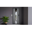 tumb 4 - ДМ CITY MAX IQ PP Черный муар металлик/ МДФ Верде-160 Сsmart/ МДФ Si-4 Mirox Grey-Бетон серый 205*96 Левая