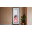 tumb 4 - ДМ FAMILY ECO MP Антрацит букле/МДФ Белый ларче E-140 mirror Задвижка 205*96 Левая 