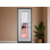tumb 4 - ДМ FAMILY ECO MP Антрацит букле/МДФ Белый ларче E-140 mirror Задвижка 205*96 Правая