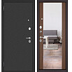 tumb 1 - ДМ FAMILY ECO MP Антрацит букле/МДФ Карамель E-164 mirror Задвижка 205*96 Левая