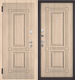 Дверь входная Family Eco PP 104/104 Ясень ривьера крем, 104/Ясень ривьера крем, 104, 2 замка, с ночной задвижкой