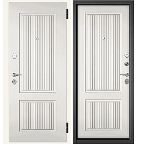 Дверь входная Фэмели Эко ПП 198/198 Белый софт/Белый софт, 2 замка