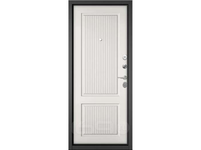 ДМ FAMILY ECO РP Антрацит Букле/МДФ Белый софт 198 /МДФ Белый софт 198 205*86 Левая