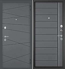 Дверь входная Family Eco PP 130/136 (фурнитура черная) Оскуро, 130/Оскуро, 136, 2 замка