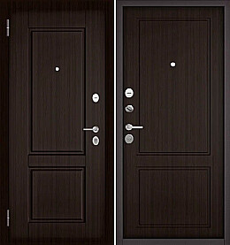 Дверь входная Family Eco PP D1/D1 Шоколад ларче, D1/Шоколад ларче, D1, 2 замка, с ночной задвижкой