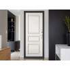 tumb 4 - ДМ HOME ECO MP Черный муар металлик/МДФ Белый софт  6ED-2, с задвижкой,  205*86 Правая