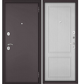 Дверь входная Хоум Эко ПП 100/D1 Карамель/Дуб белый скандинавский, 2 замка