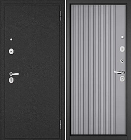 Дверь входная Trust Eco MP 161 Антрацит букле/Гриджио, 161, 2 замка, с ночной задвижкой