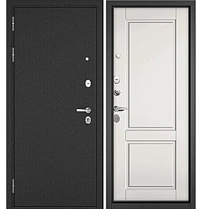 Дверь входная Траст Масс МП 1 Антрацит букле/Белый софт, 2 замка