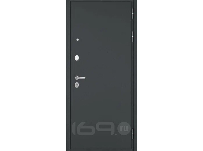 Дверь входная Trust Mass MP 9S-164, с зеркалом Черный муар металлик/Графит Софт 9S-164 mirror, 2 замка