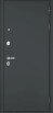 Дверь входная Trust Mass MP 9S-164, с зеркалом Черный муар металлик/Графит Софт 9S-164 mirror, 2 замка