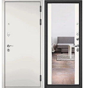 Дверь входная Траст Масс ПП 100/164 Белый софт/Белый софт, 2 замка