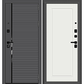 Дверь входная Optim Z-3 Графит/Белый, 2 замка