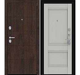 Дверь входная Porta R-3 4/K42 Almon 28/Nardo Grey, 2 замка, с ночной задвижкой