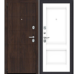 Дверь входная Porta R-3 4/K42 Almon 28/Snow Veralinga, 2 замка, с ночной задвижкой