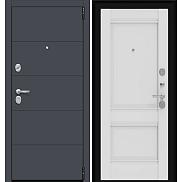 Дверь входная Porta R-3 4/K42 Graphite Pro/Alaska, 2 замка, с ночной задвижкой