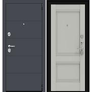 Дверь входная Porta R-3 4/K42 Graphite Pro/Nardo Grey, 2 замка, с ночной задвижкой