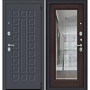 Дверь входная Porta R-3 51/П61 Graphite Pro/Wenge Veralinga, с зеркалом, 2 замка, с ночной задвижкой