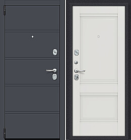 Дверь входная Porta R-3 8/K42 Graphite Pro/Alaska, 2 замка