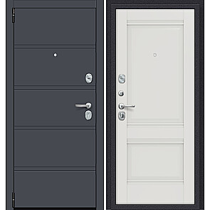 Дверь входная Porta R-3 8/K42 Graphite Pro/Alaska, 2 замка