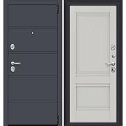 Дверь входная Porta R-3 8/K42 Graphite Pro/Nardo Grey, 2 замка, с ночной задвижкой