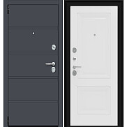 Дверь входная Porta R-3 8/K82 Graphite Pro/Alaska, 2 замка, с ночной задвижкой