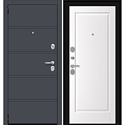 Дверь входная Porta R-3 8/П1 Graphite Pro/Alaska, 2 замка, с ночной задвижкой