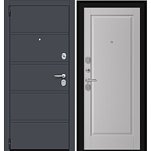 Дверь входная Porta R-3 8/П1 Graphite Pro/Nardo Grey, 2 замка