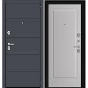 Дверь входная Porta R-3 8/П1 Graphite Pro/Nardo Grey, 2 замка, с ночной задвижкой