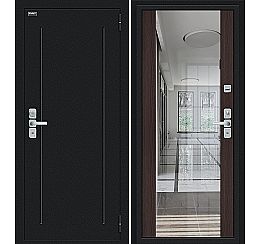 Дверь входная металлическая «Глори» Букле черное/Wenge Veralinga