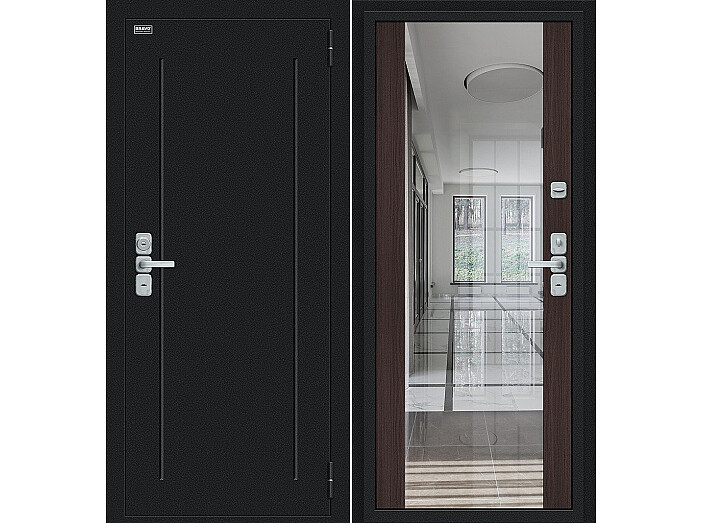 ДC Bravo L-2 Глори (119/В13) Wenge Veralinga R/Букле черное/BCE 205*96 Правая