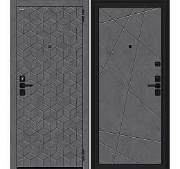 Дверь входная металлическая «Кьюб» Лунный камень/Slate Art