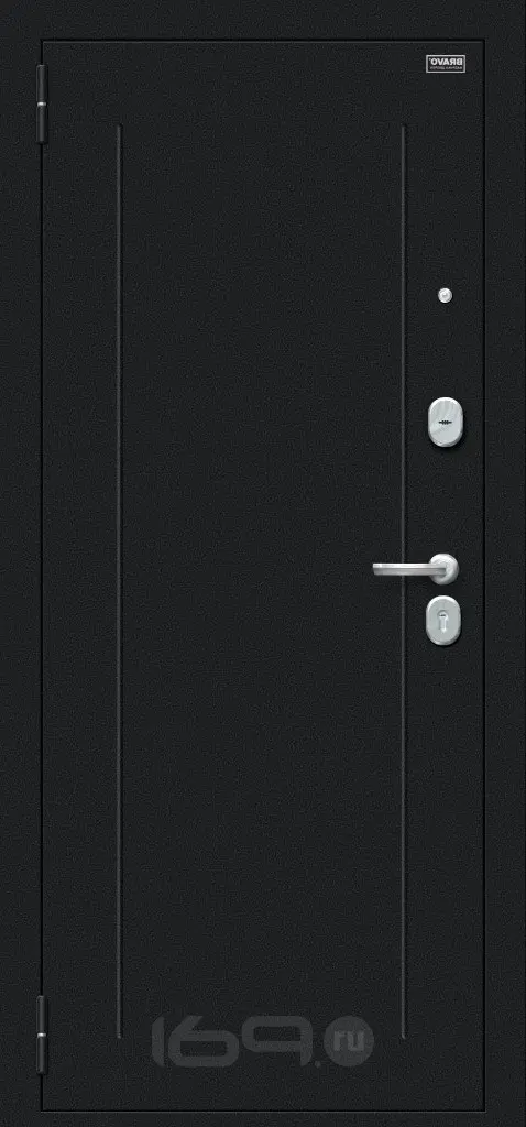 ДверьвходнаяФлэш119.Б15Буклечерное/CappuccinoVeralinga,сзеркалом,2замка,сночнойзадвижкой