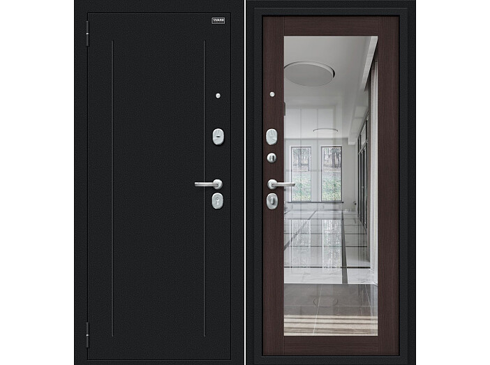 ДC Bravo R-2 Флэш Kale (119/Б15) Wenge Veralinga R/Букле черное 205*86 Левая