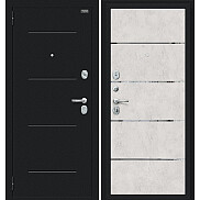 Дверь входная Лайн Букле черное/Look Art, 2 замка