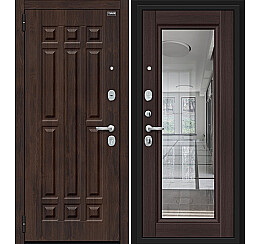 Дверь входная Форм Kale Almon 28/Wenge Veralinga, с зеркалом, 2 замка, с ночной задвижкой