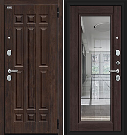 Дверь входная Форм Kale Almon 28/Wenge Veralinga, с зеркалом, 2 замка