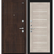 Дверь входная Прайм Kale Almon 28/Cappuccino Veralinga, 2 замка, с ночной задвижкой