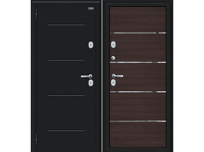 ДC Bravo Thermo-2 Лайн (104/Б0) Wenge Veralinga IMP-6/Букле черное 205*96 Левая