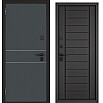 tumb 1 - ДМ CITY MAX MP Черный муар металлик, D-16/ МДФ Графит софт 137 205*96 Левая (Фурнитура сатин)