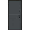 tumb 2 - ДМ CITY MAX MP Черный муар металлик, D-16/ МДФ Графит софт 137 205*96 Левая (Фурнитура сатин)
