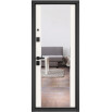 tumb 3 - ДМ CITY MAX PP Черный муар металлик/ МДФ Белый софт-182 / МДФ 164 mirror Белый софт 205*96 Левая (Фурнитура чёрная)
